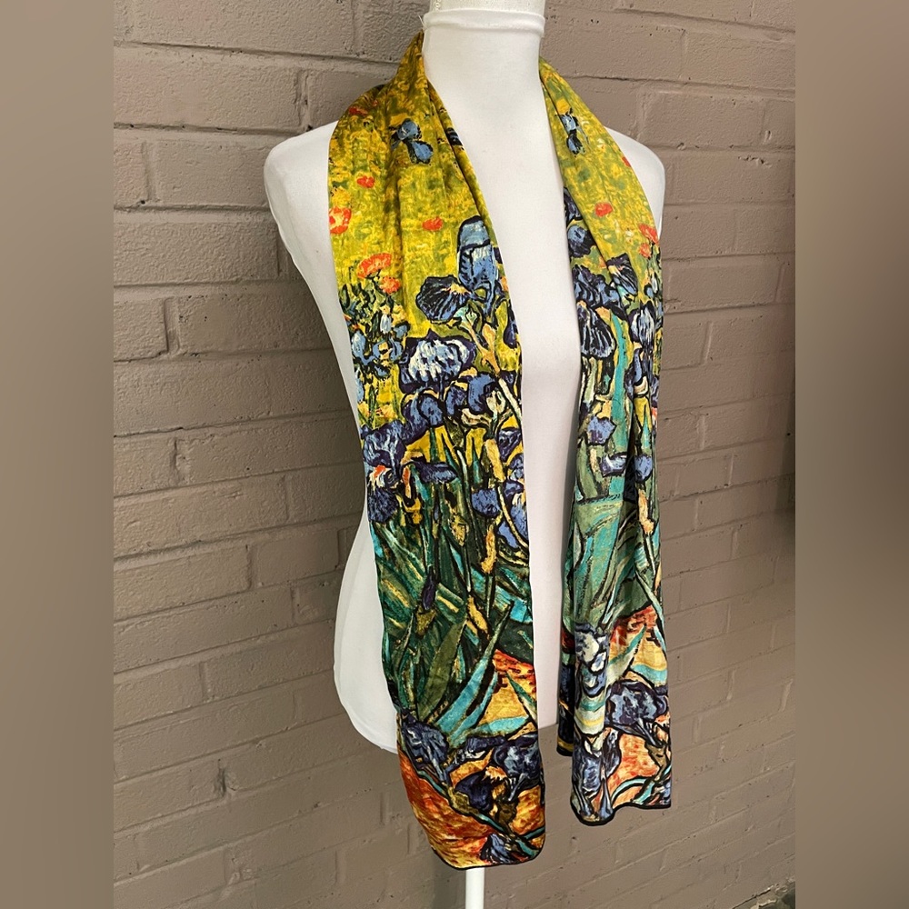 Van Gogh Irises print scarf